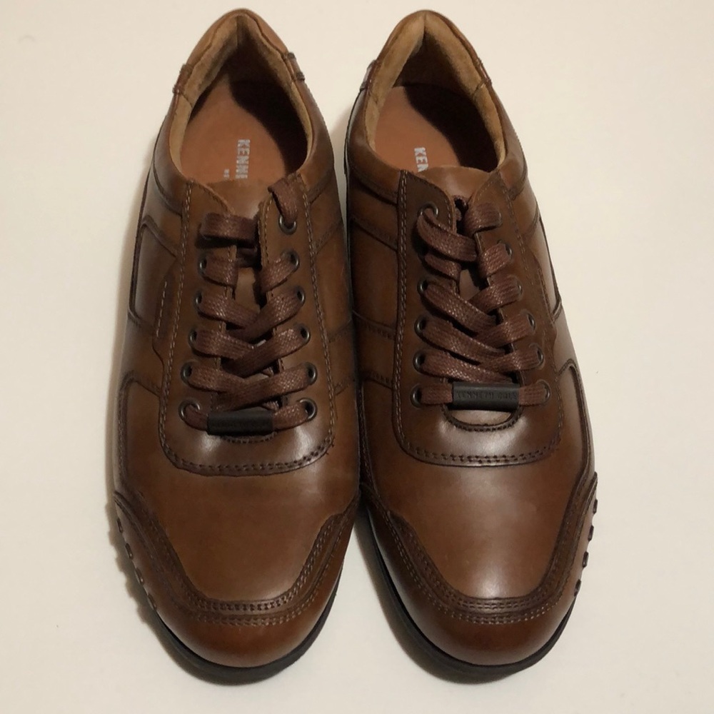 Brown Leather Kenneth Cole Causal Shoes Men 7.5